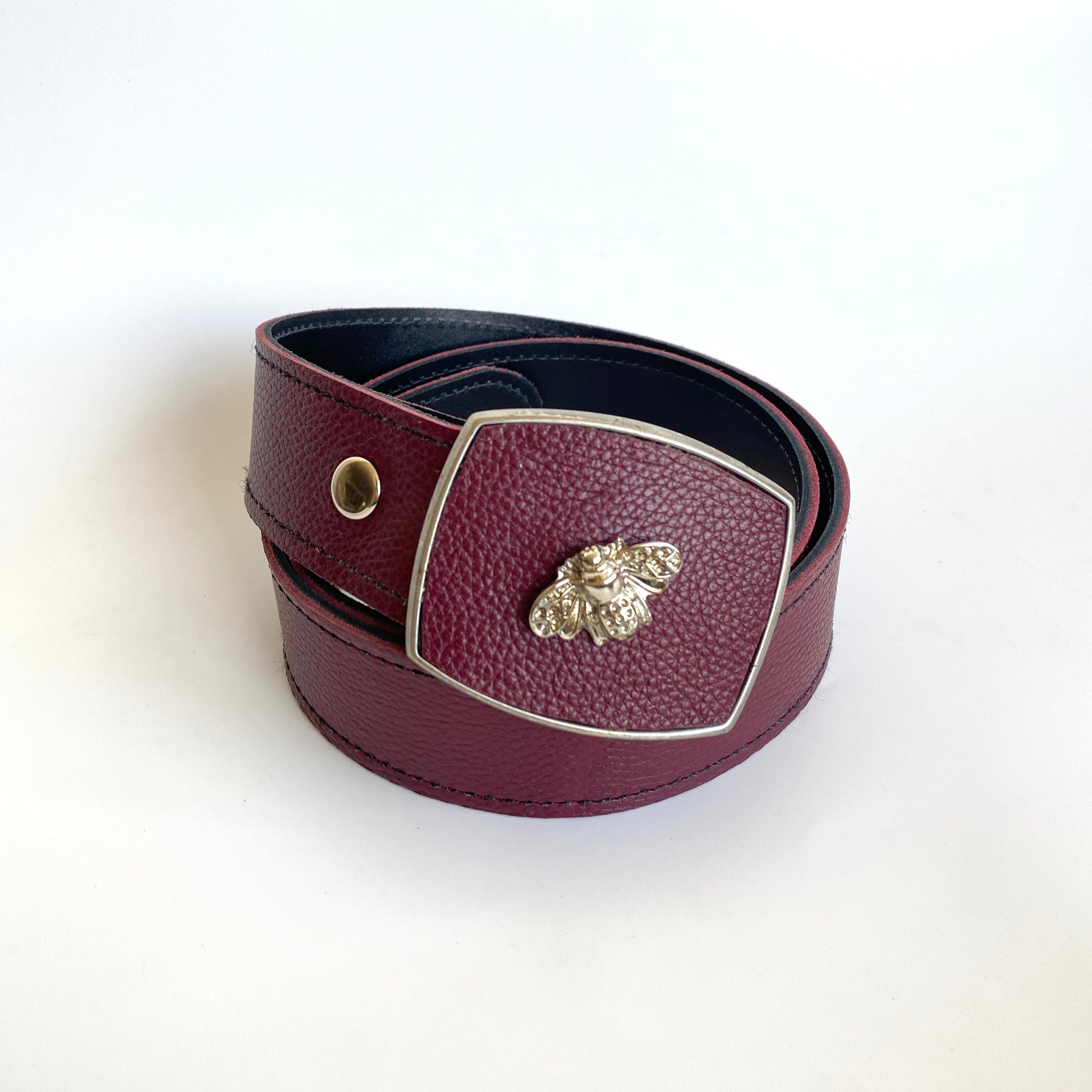 Cinturón Burdeo Texturado