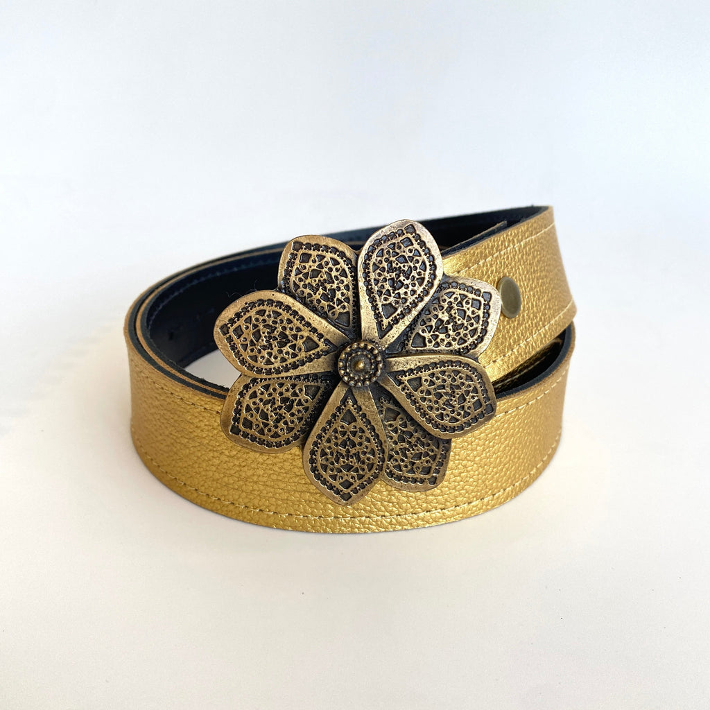 Cinturón Dorado Texturado