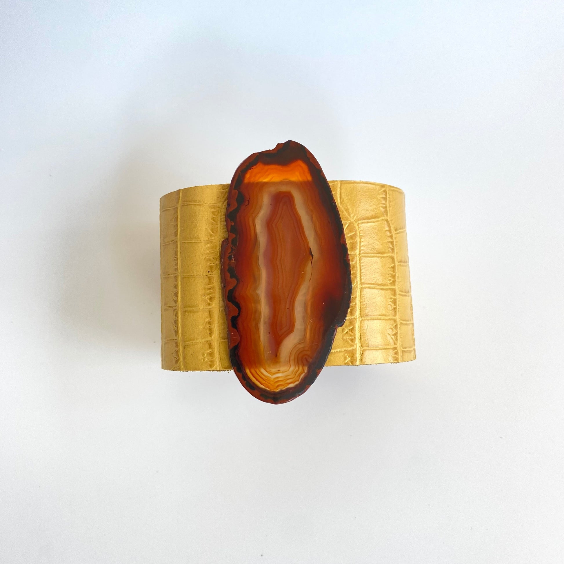 Brazalete Mostaza Ágata Café