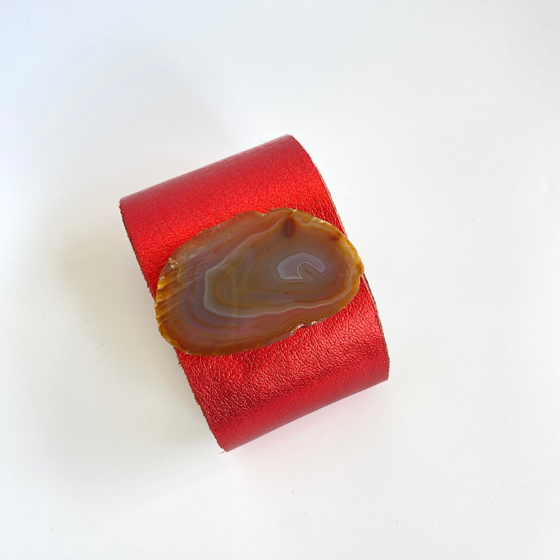 Brazalete Rojo Ágata Café