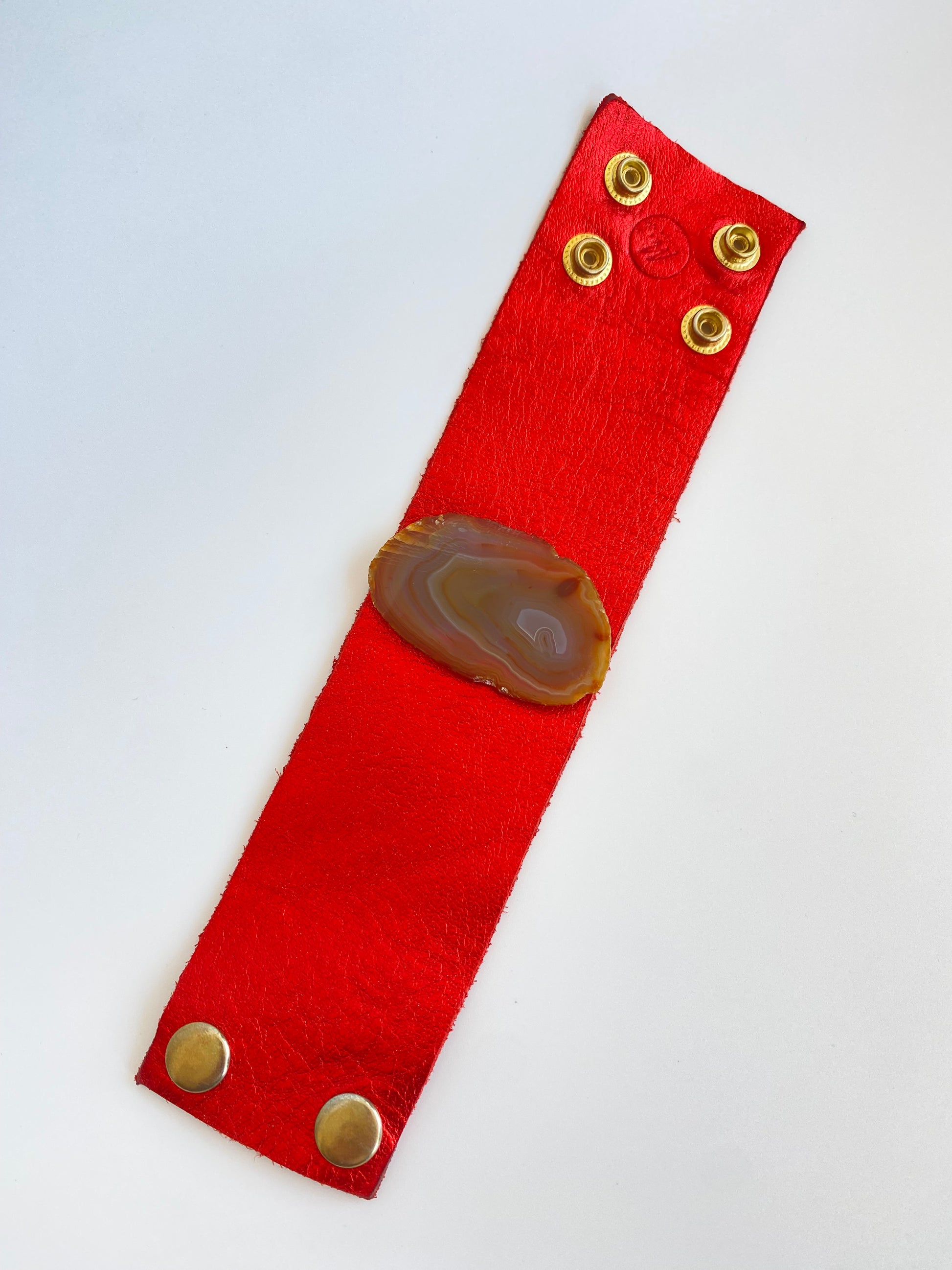 Brazalete Rojo Ágata Café